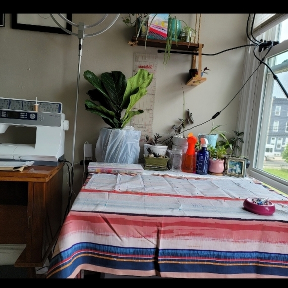 Striped Handmade Wiksten Long Haori Kimono Duster Jacket - Picture 9 of 9